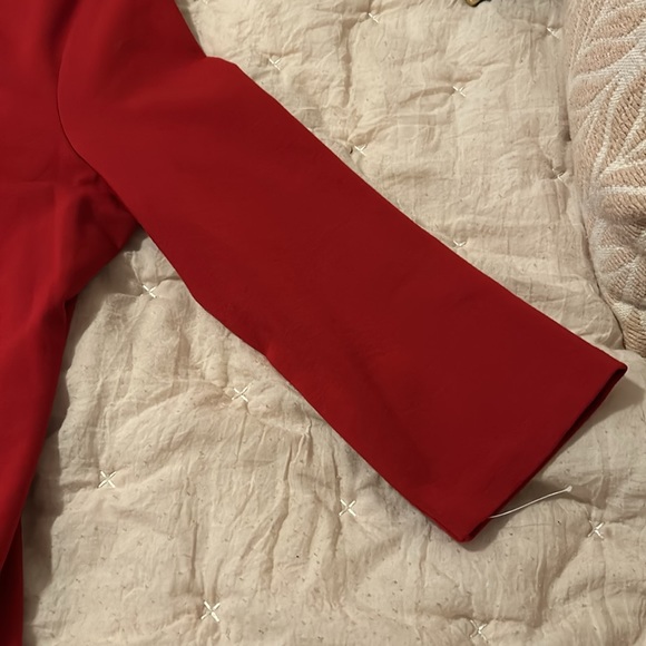 Talbots red 3/4 sleeves top, excellent condition SZ L - Picture 3 of 5